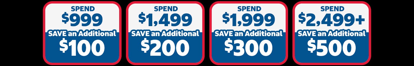 Spend and save on appliances
